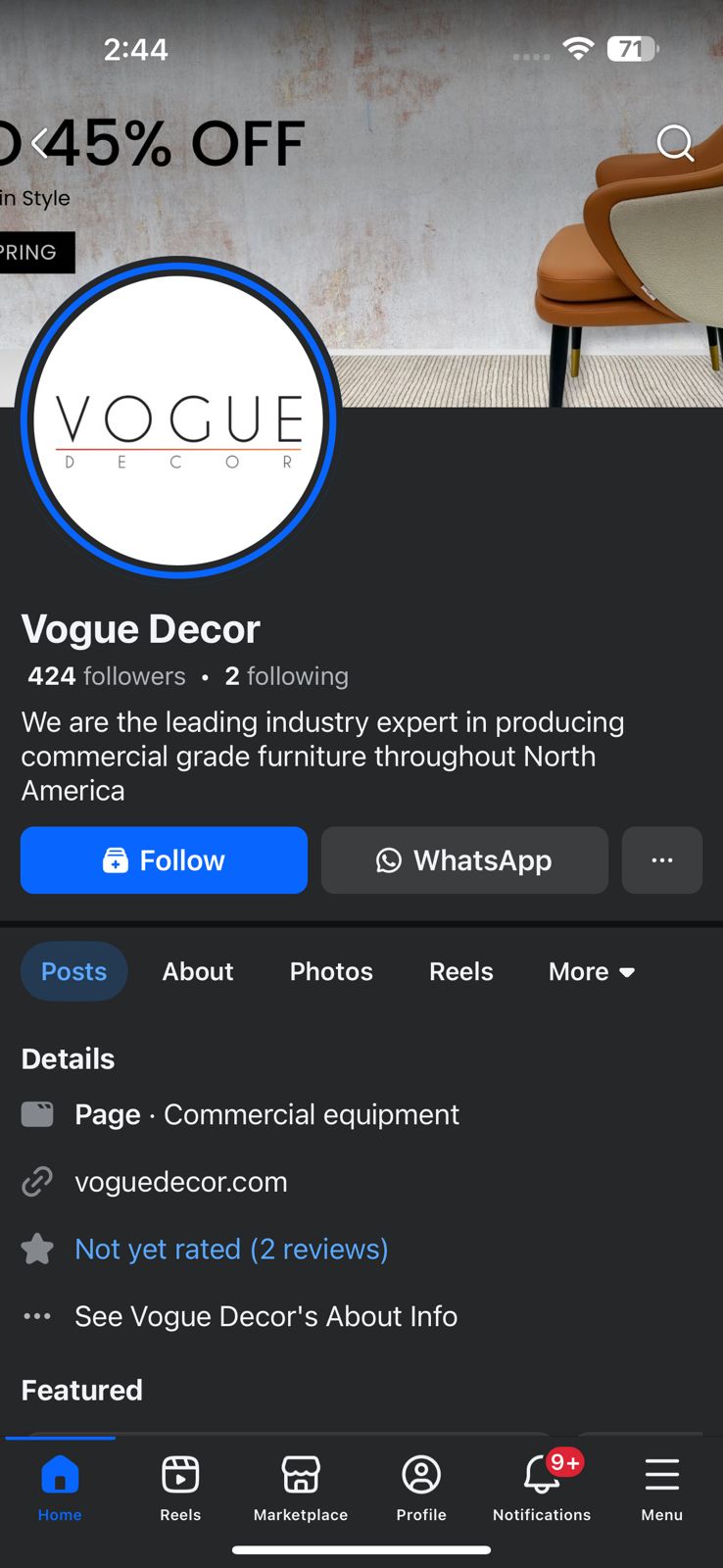 Facebook Commercial Projects